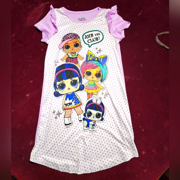 L.O.L. Surprise! Girl Night Gown / Pajamas / Sleeper - Picture 2 of 6
